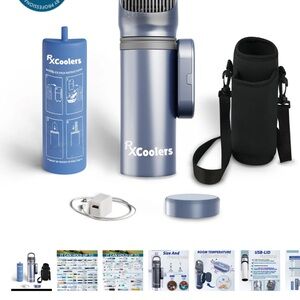 RxCoolers Portable Cooling Device Set in Blue
